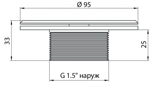 Форсунка донная рассеивающая, плитка (AISI 316L) – Купить в Калининграде - Интернет-магазин Мастер Спа