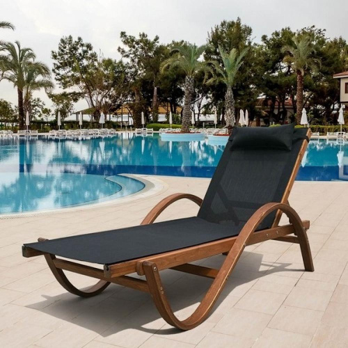 Шезлонг-лежак Мальта AFM-511A Black в интернет-магазине MasterSPA